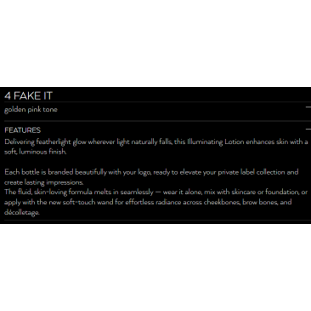 Illuminating Lotion #4 Fake It