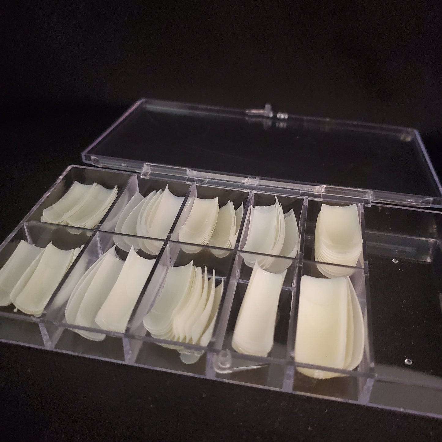 ASSORTED 100-PACK natural nail tips