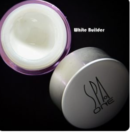 BUILDER GEL WHITE 1/2 OZ. SPA ONE