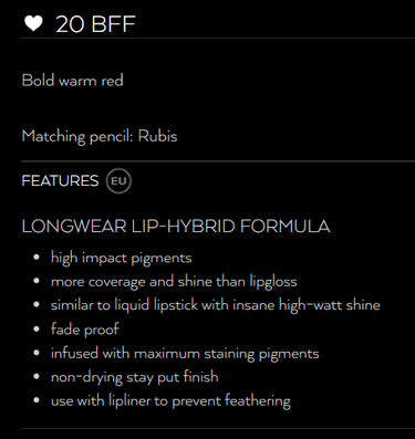 Vinyl Lip Lacquer #20 BFF