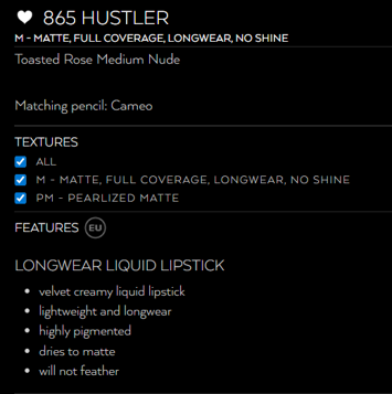 Liquid Velvet Lip #865 Hustler