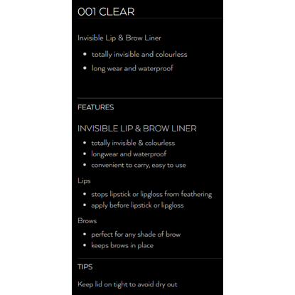 Invisible Lip & Brow Liner