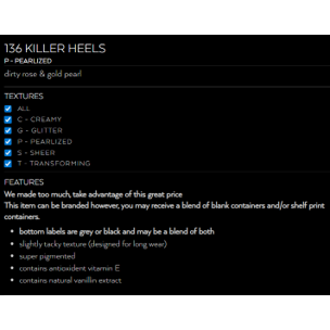 Lip gloss #136 Killer Heels
