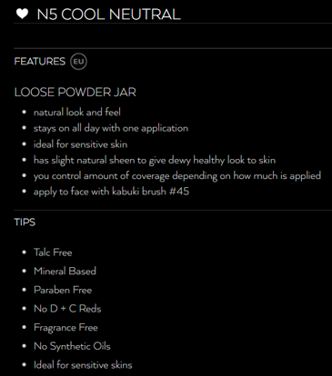 Mineral Loose Foundation #MN5