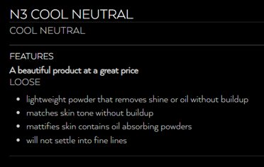 Loose Powder Cool Neutral N3