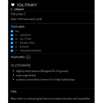 Lip Gloss #106 Pinky